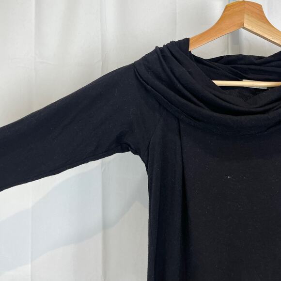 CHALET Caroline Knit Dress Long Sleeve Cowl Neck A-Line Midi Black Size XS - Picture 5 of 9